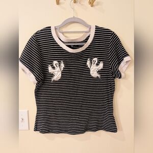 Hell Bunny | Ghost Embroidered Top
